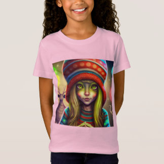 Camiseta Presente alienígena Hippie Girl.