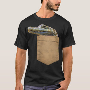 Camiseta Presente Amante do Jacaré Jacaré no meu seu Bolso