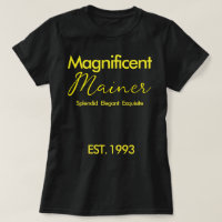 Presente amarelo de aniversário "magnífico princip