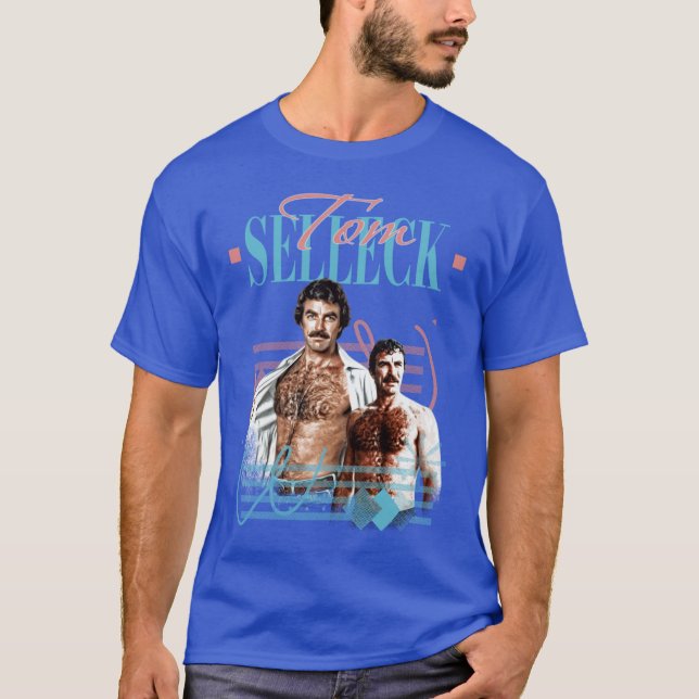 Camiseta Presente amigo retrô Tom Selleck (Frente)