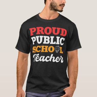 Camiseta Presente amigos Professora Pública Escola orgulhos