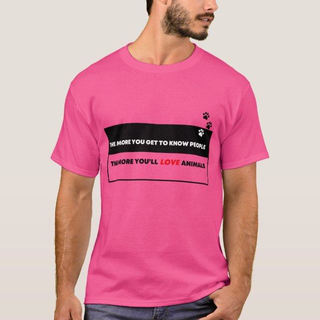 Camiseta Presente Amor pelos Animais (Frente)