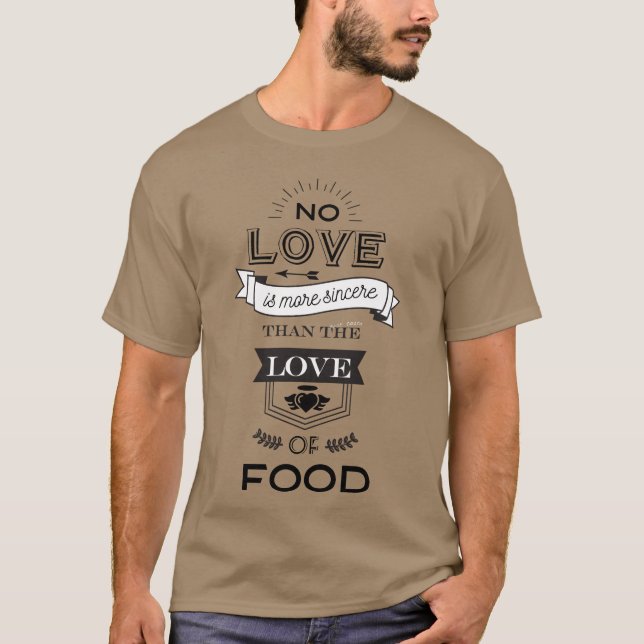 Camiseta Presente Amor Por Comida (Frente)