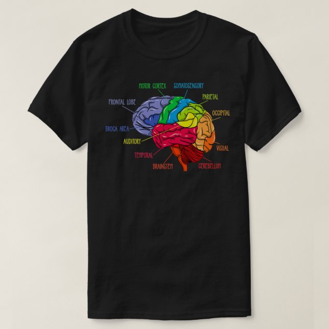 Camiseta Presente Anatomia Do Neurologista Cerebral (Frente do Design)
