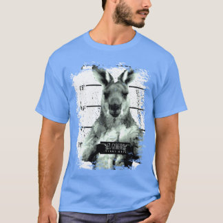 Camiseta Presente Animal Saltitante Canguru retrô