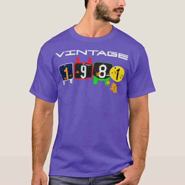 Camiseta Presente aniversário de 40 anos para nascer Motocr (Frente)