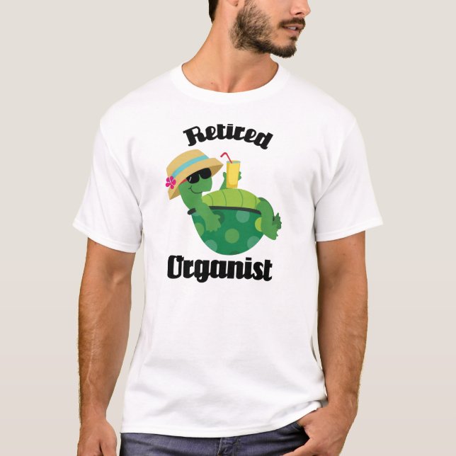 Camiseta Presente aposentado do organista (Frente)
