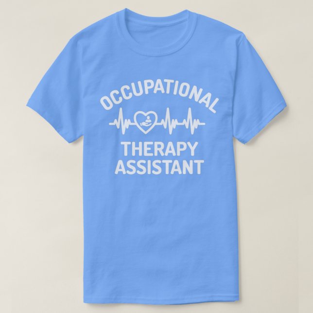Camiseta Presente assistente de terapia ocupacional (Frente do Design)