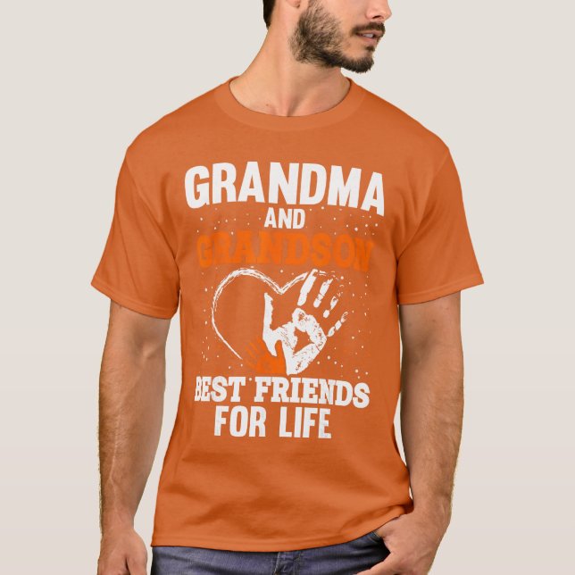 Camiseta Presente Avó e Neto Melhores Amigos para a Vida (Frente)