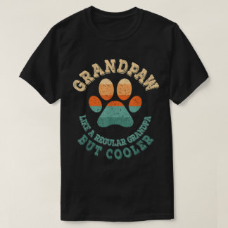 Camiseta Presente Avô Retro Impressão de Pata