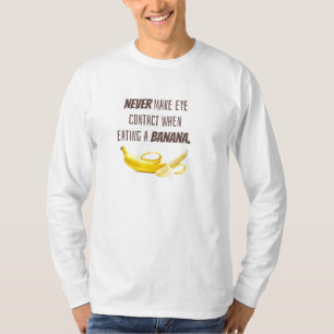 Camiseta Presente Banana Engraçada. Nunca faça contato vis