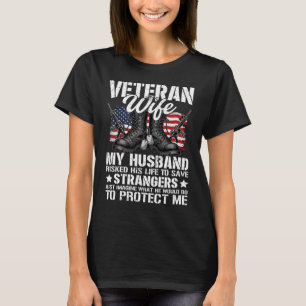 Camiseta Presente Bandeira Americana Patriótica Marido Vete