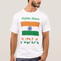Presente Bandeira da Índia Personalizada Masculino