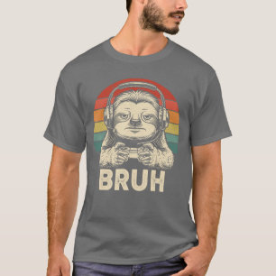 Camiseta Presente Bicho Preguiça Gamer Bruh é para Meninos