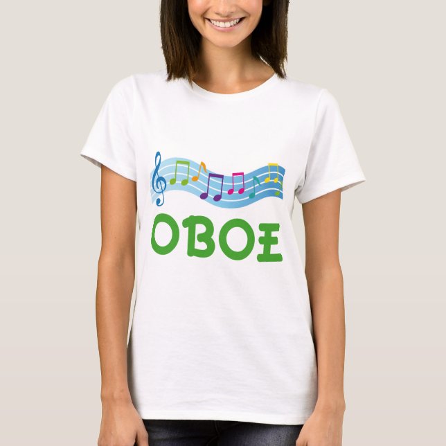 Camiseta Presente brilhante de Oboe dos funcionarios da (Frente)