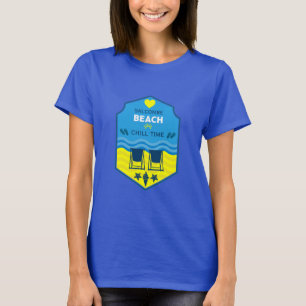 Camiseta Presente britânico na praia