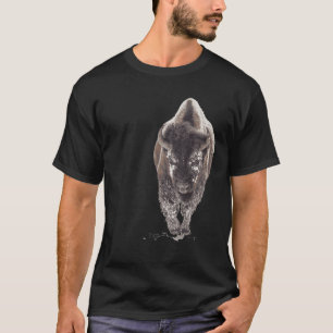Camiseta Presente Búfalo Bisão Americano neve Ocidental