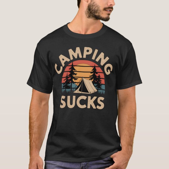 Camiseta Presente Camping é uma porcaria (Frente)