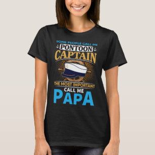 Camiseta Presente Capitão do Barco Pontão Para Avô Pai Papa
