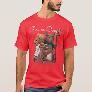 Camiseta Presente Casal Poderoso Feminino Jogo de Tabuleiro