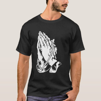 Camiseta Presente católico e abençoado pelas mãos de oração