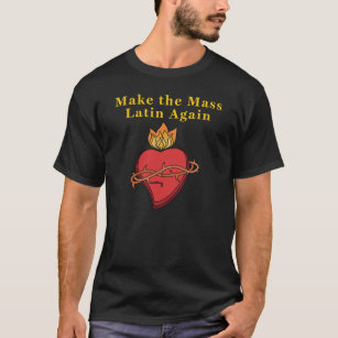 Camiseta Presente Católico Romano Torna a Massa Latim Novam