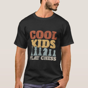 Camiseta Presente Chessmen Chessboxing Para Crianças Legal