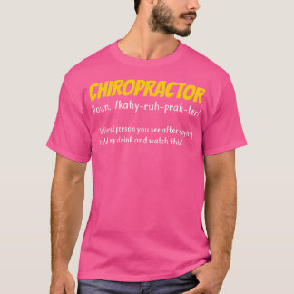 Camiseta Presente Chiropractor Chiropractic engraçado