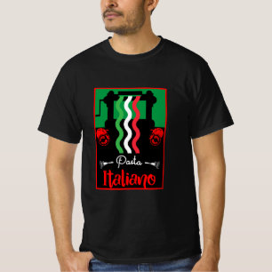 Camiseta Presente clássico de cozinha de massa italiana