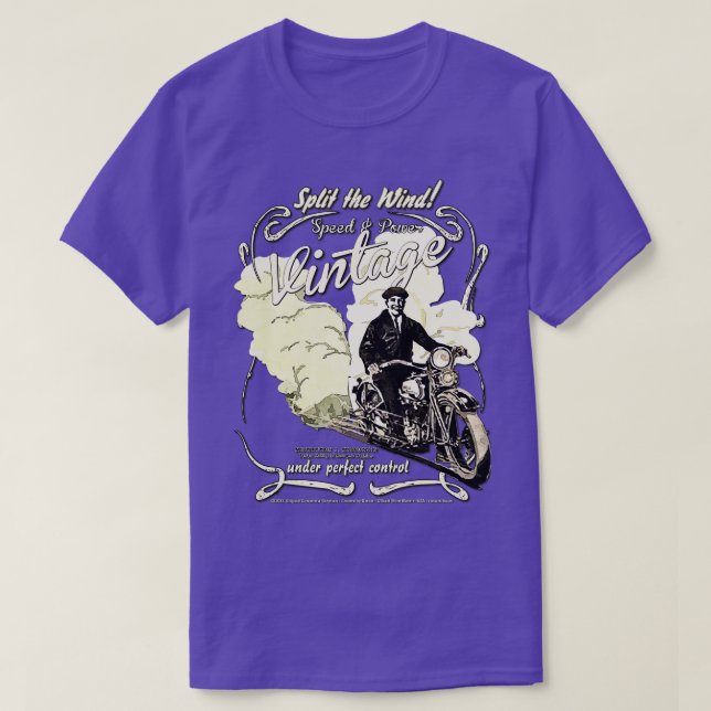 Camiseta Presente clássico de motocicleta (Frente do Design)