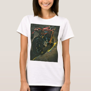 Camiseta presente clássico de motocicleta vintage