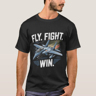 Camiseta Presente com o lema da Força Aérea F-15 Eagle Jet: