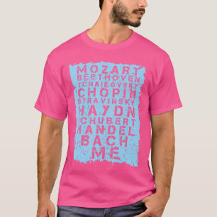 Camiseta Presente Compositor de Música Clássica Famoso Músi