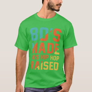 Camiseta Presente Criado nos Anos 80 com Cultura Hiphop dos