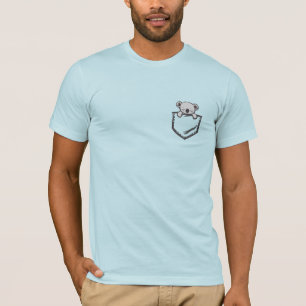 Camiseta Presente Criativo de Coala Fofo no Bolso