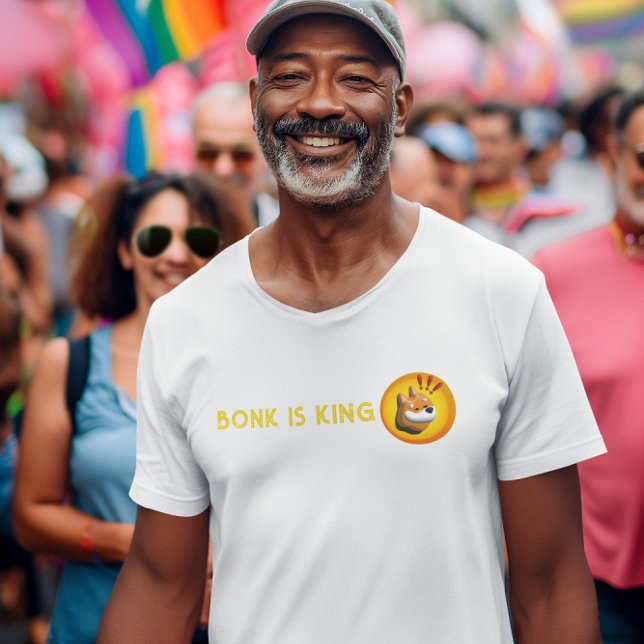 Camiseta presente criptográfico BONK,pai do comerciante de  (Criador carregado)