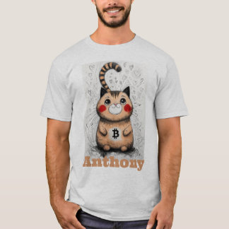 Camiseta presente criptográfico de amante de gatos editável