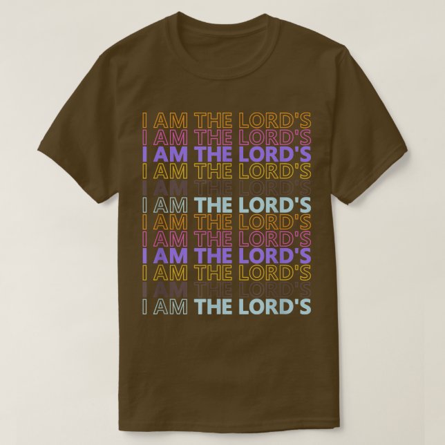 CAMISETA PRESENTE CRISTÃ, SOU OS SENHORES, DIVERTIDO JESUS  (Frente do Design)