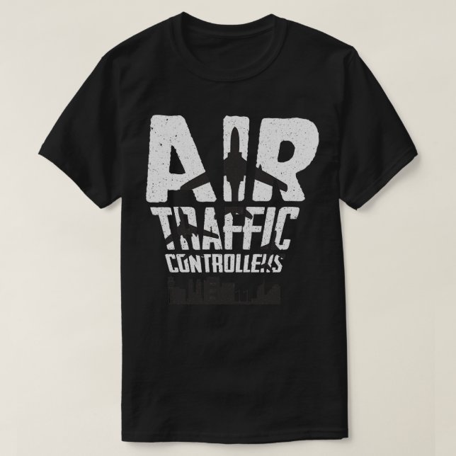 Camiseta Presente da aeronave de controlador de tráfego aér (Frente do Design)
