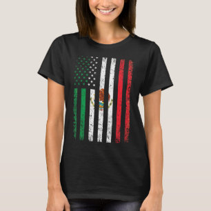 Camiseta Presente da Bandeira do México 4 de Julho EUA Amer