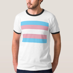 Camiseta Presente da bandeira do SlipperyJoe Transgender Pr
