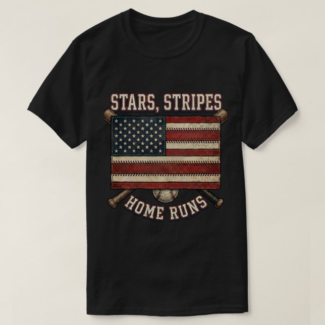 Camiseta Presente da bandeira dos EUA: Estrelas Listras Reb (Frente do Design)