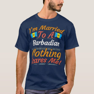 Camiseta Presente da Borboleta de Bandeira de Barbados para