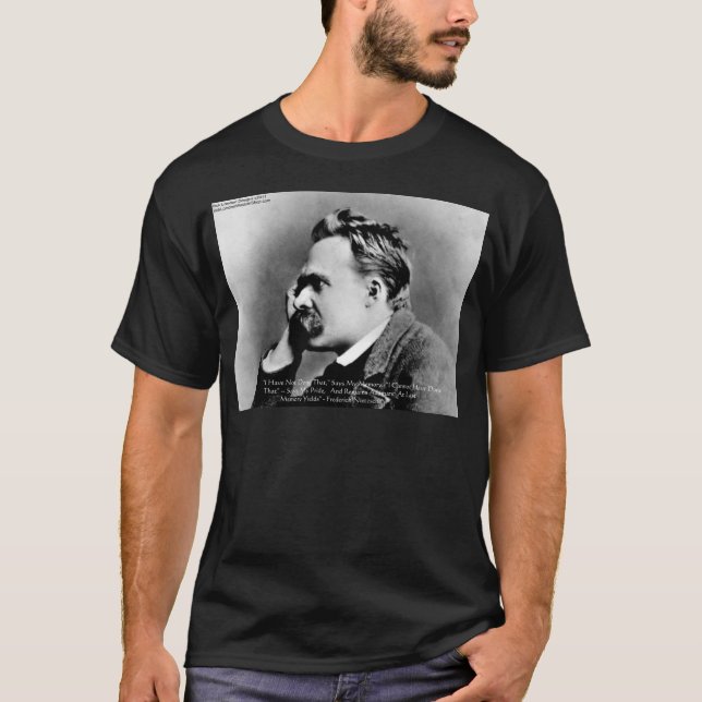 Camiseta Presente da citação de sabedoria "Orgulho Vs Memór (Frente)