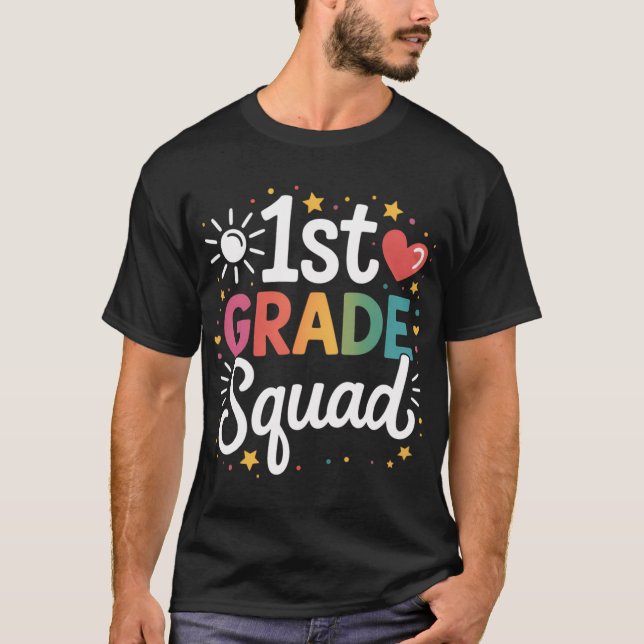 Camiseta Presente da Equipe da 1ª Série para Professor Alun (Frente)