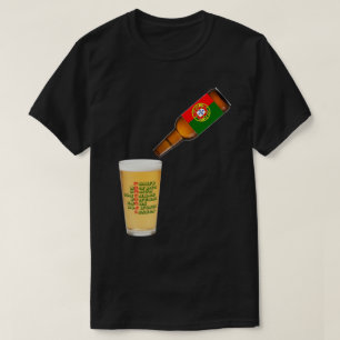 Camiseta Presente da Equipe de Bebendos portuguesa para pai