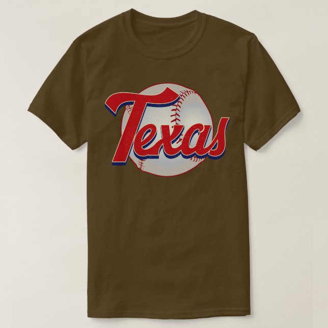Camiseta Presente da Equipe de Beisebol do Texas Baseball V (Frente do Design)
