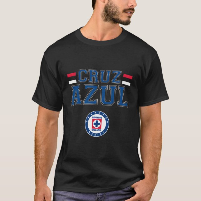 Camiseta Presente da Equipe de Futebol Mexicano Cruz Azul (Frente)