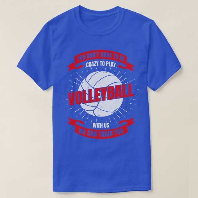 Camiseta Presente da Equipe de Voleibol Engraçado (Frente do Design)
