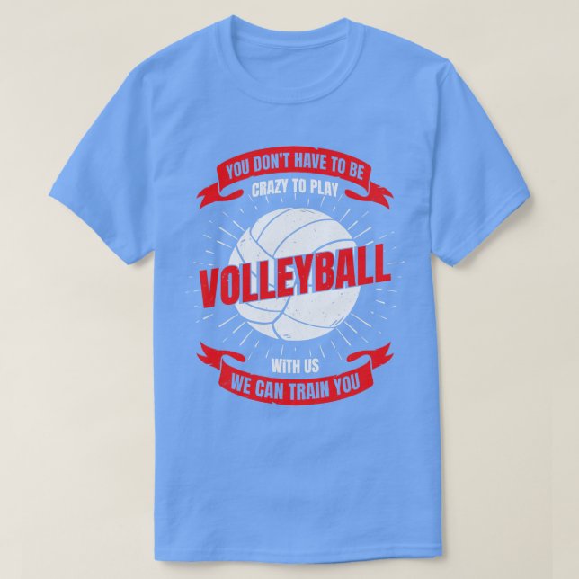 Camiseta Presente da Equipe de Voleibol Engraçado (Frente do Design)